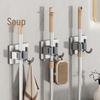 304 Stainless Steel No-Drill Mop Holder