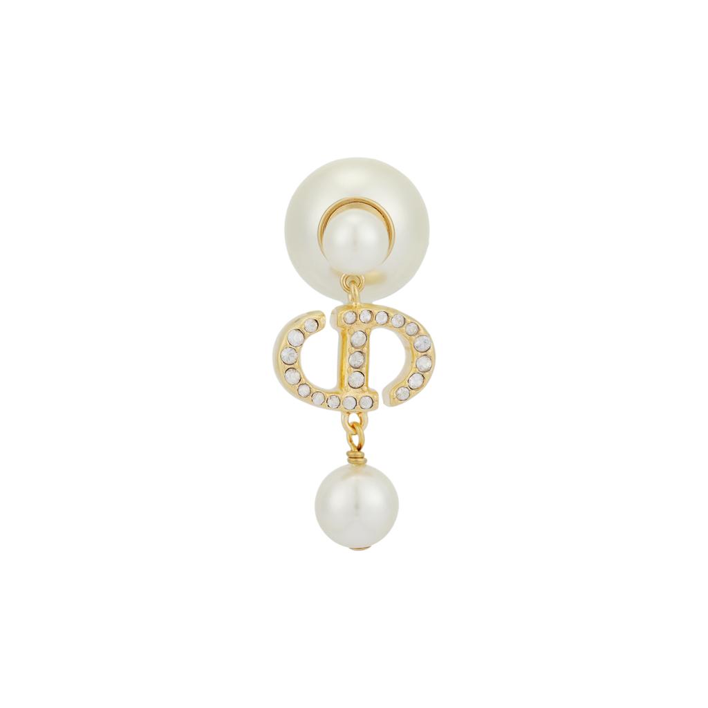 Dior Tribales Pearl Star Rhinestone Resin Imitation Crystal Metal Earrings Women Earrings E1811TRICY-D301