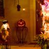Halloween LED Pumpkin Lights Hollow Pumpkin Statue Lights Desktop Ornaments Halloween Scene Layout Props Home Party Decoration