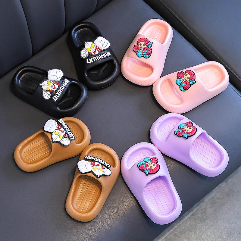 Ultraman Kids EVA Non-Slip Slippers for Boys & Girls - New Summer Style for Indoor & Shower