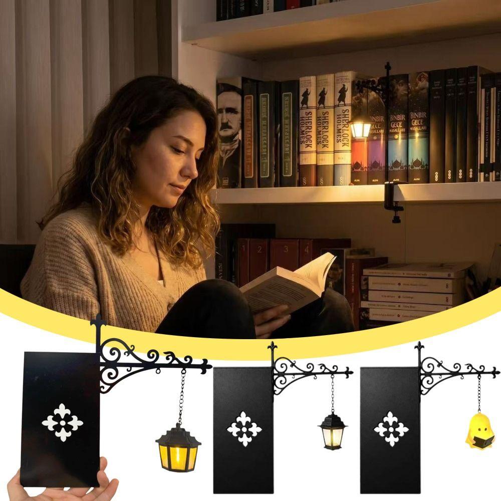 Luce fantasma per libreria bianco caldo Lampada da libreria bianca Lanterna da libreria Luce Lettura