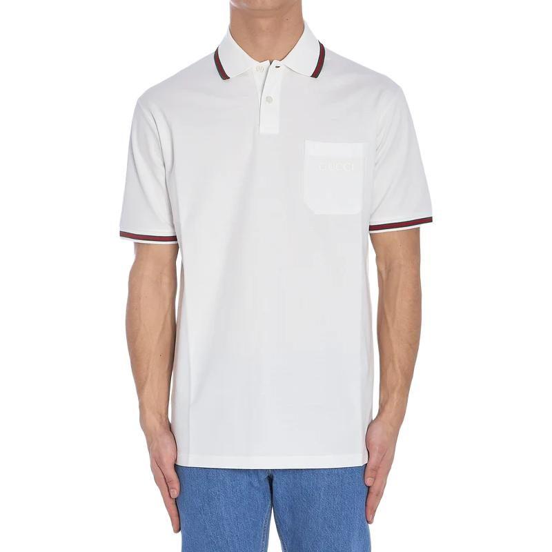 Gucci Logo Embroidered Short Sleeve Polo Shirt 795174XJG5C9733