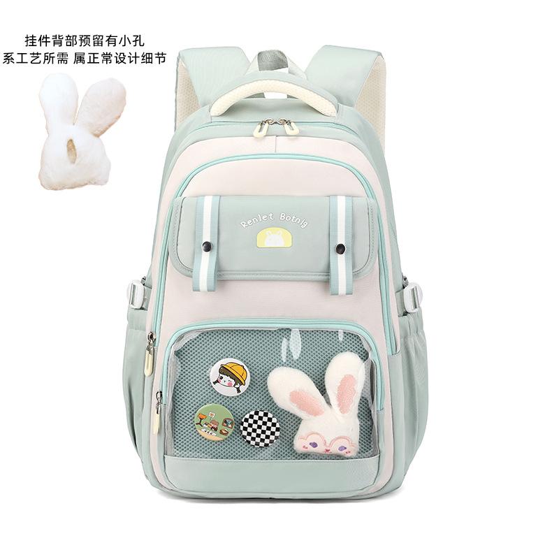 New Green Backpack Women Waterproof Candy Colors Backpacks Fancy High School Bags for Teenage Girl Cute Travel Rucksack