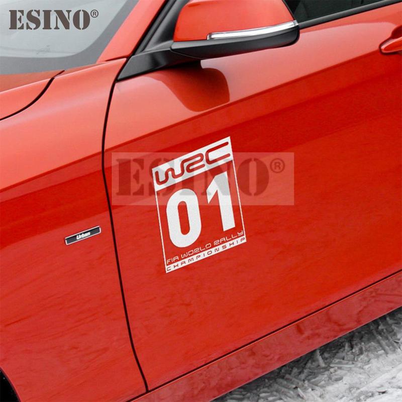 Nuovo Stile Auto Decalcomanie Decorative Creative per Auto WRC FIA World Rally Championship Vinile per Portiere Auto Decalcomanie per Carrozzeria Auto
