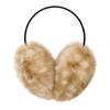 Deer Print Faux Fur Scarf Adjustable Ear Muffs Cute Plush Neck Warmer  Women