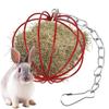 Round Rabbit Grass Feeder Wear-resistant Hay Feeder Ball Suspending Feeder  For Small Pets