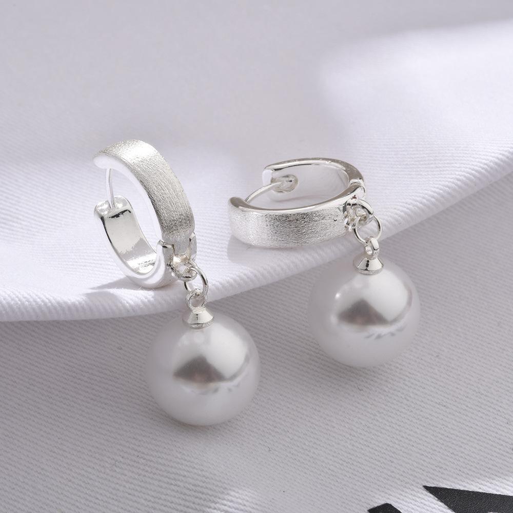 

Серьги-хагги из золота с жемчугом во французском стиле, Модные серьги-капли из золота с уникальным дизайном