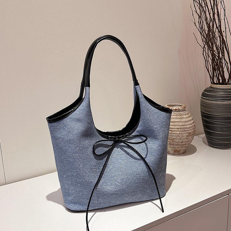 

Модные женские сумки на ремне с бантом, простая большая вместительная сумка с застежкой-ручкой сверху, новая женская дорожная сумка