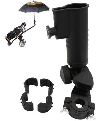 Universal Golf Push Cart Umbrella Adjustable Stand Bracket for Golf Wheelchair Holder, Trolley, Stroller,
