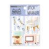 1-Pack Japanese and Korean Style Creative Starry Planet Series Round Memo Pad Memo Pad Notebook Office Notes Stationery