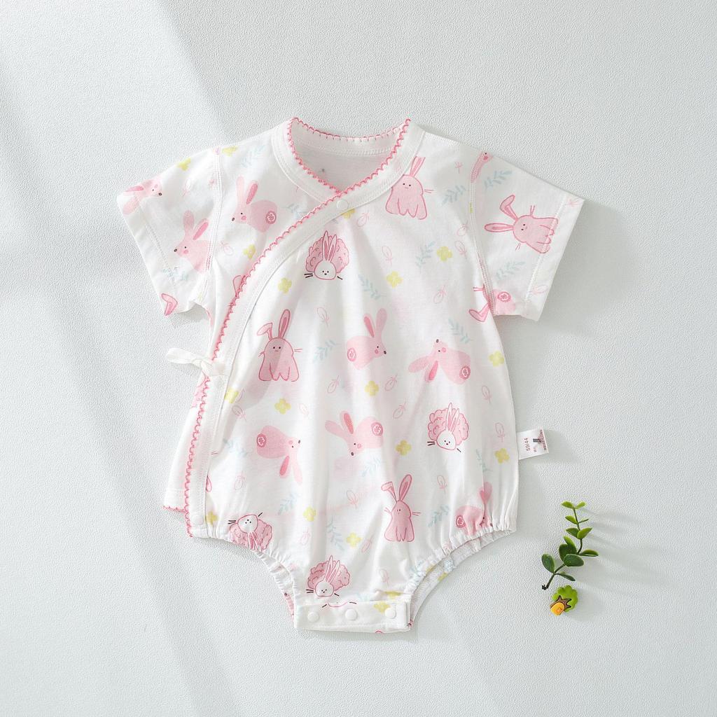 Unisex Newborn Short-Sleeve Bodysuit Pajamas