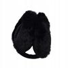 Women's Winter Earmuffs Foldable Warm Plush Headband Black