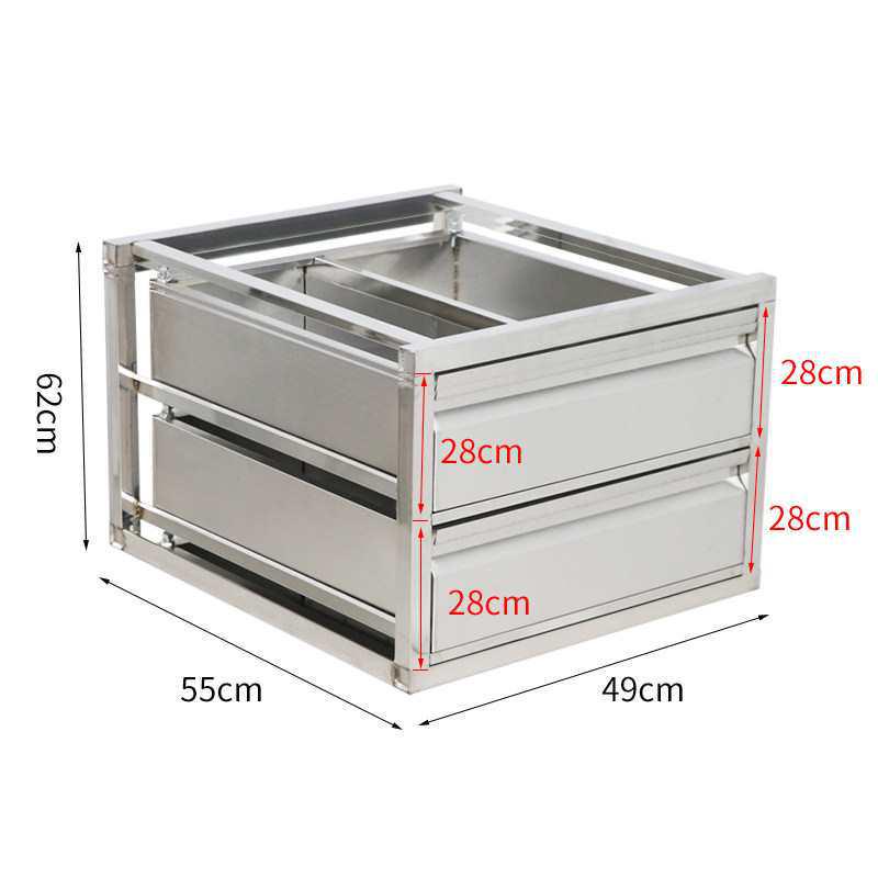 

Stainless Steel Kitchen Refrigerator-Freezer Drawer for Barbecue and Chinese Restaurants - Mr. Li’s Shop Semi-Finished Dishes Storage