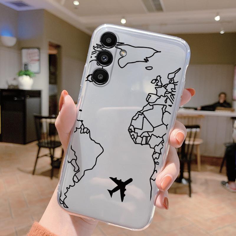 For Samsung A15 5G Case 6.5 Inch Face Cover Soft Silicone Clear TPU Phone Case For Samsung Galaxy A56 A16 A26 A36 Fundas Bumper