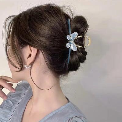 New Elegant Butterfly Hair Claw High Quality Big Size Alloy Hair Clip Claw Clamp Headwear Girls Women Hair Accessories