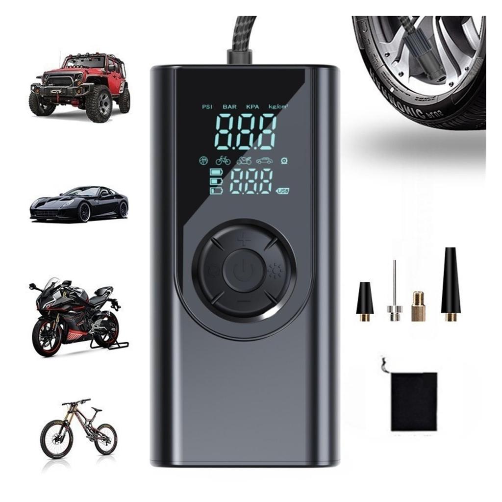 , Portable Car Compressor Multi Function Tire Inflator for Vehicle and Home Use,Electric