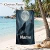 Turkish Samurai Custom Name Printed Beach Towel Personalized Soft Towel For Swimming Beach Travel