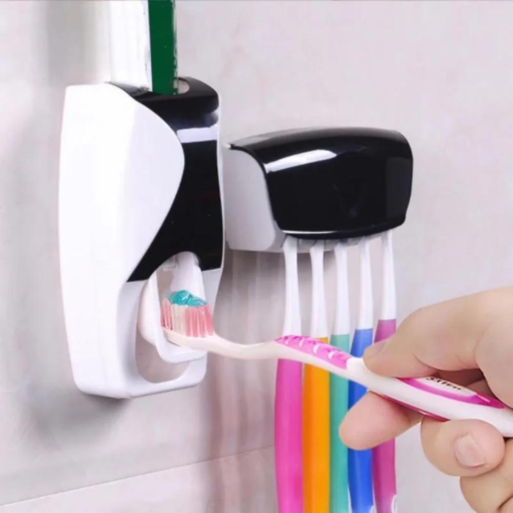 Wall-mounted Design Toothbrush Holder Automatic Dispenser