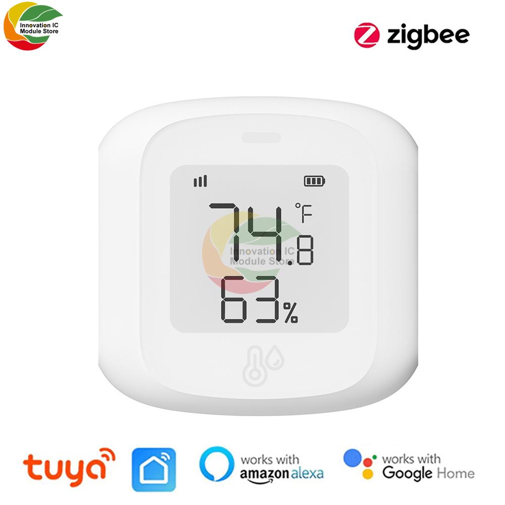 

Tuya Smart WiFi/Zigbee Temperature and Humidity Sensor Remote Linked Indoor Hygrometer with Alexa Google Home Support zigbee