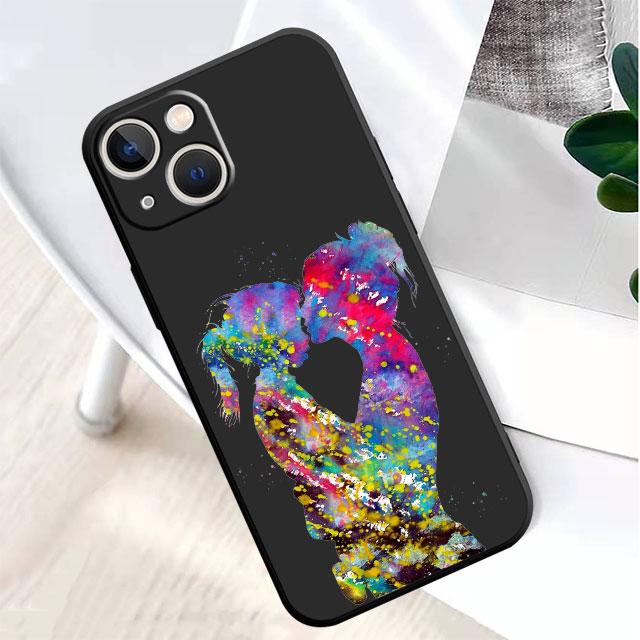 

Чехол для Apple iPhone 11 XR XS X 13 Pro Max 14 Plus 12 Mini SE 7 8 6S 11pro 6 черный коричневый волосы девушка TPU мягкий противоударный чехол iPhone 5 5s SE