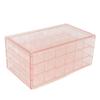Jewelry Box 3 Layer 72 Cells Antioxidant Acrylic Clear Jewelry   for Earring Necklace