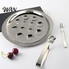 Schnecken-Essbesteck Set Edelstahl-Schneckenplatte mit Gabeln, 6/12 Loch Auflaufform für den Ofen, Serviertablett Anti-Rutsch-Rillen, Elegante Vorspeisen Meeresfrüchte,
