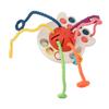 Pull String Teething Toy Portable Colorful Fine Motor Skills Development Baby Sensory Toy for Home