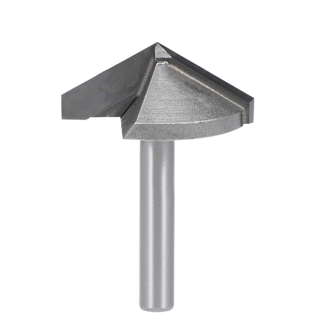 

uxcell Titanium Steel Router 120 32mm 6mm Gray V-Groove Bit, Degree, Diameter, Shank,