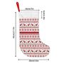Christmas Decoration Fireplace Hanging stockingChristmas Stockings 1pc 45.72 Cm, Nordic Reindeer Floral Red Pr
