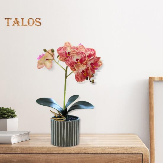 Umělá květinová rostlina, umělá orchidej, bonsai, stolní umělé květináče, phalaenopsis, pro domácí jídelní stůl, kancelářský stůl, dekorace