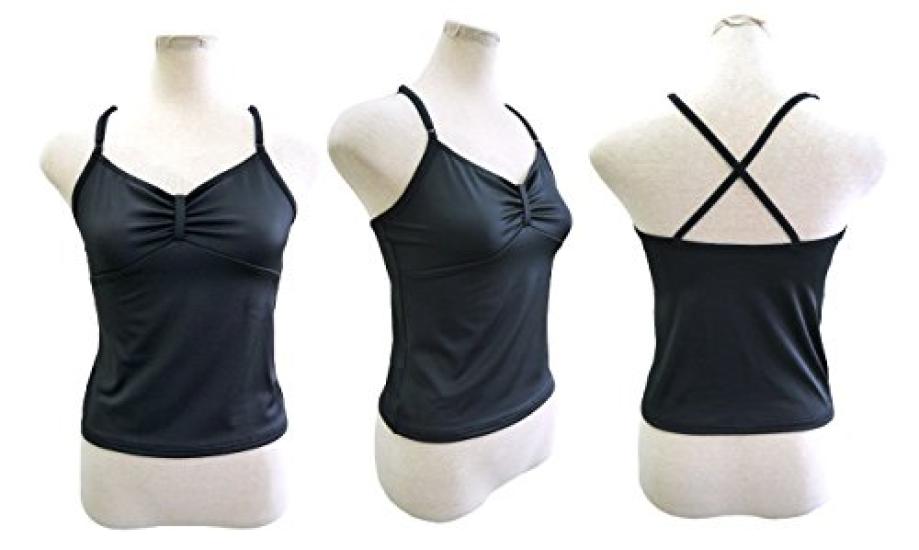 Ballet and Rhythmic Gymnastics Separates Made in Sayori Passe for Kids and and Exercise Long Adult Size Top, Black, Japan, Top, Black, Adults, Yoga,