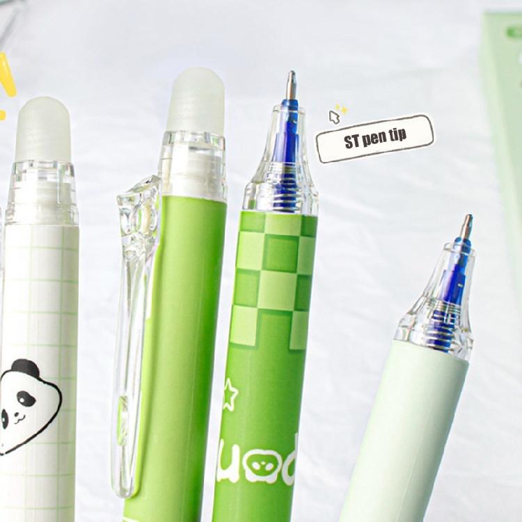 Set Of 6 0.5mm Ink Roller Ball Pen Fine Point Pen For Exams Office School Writing Smooth Quick Drying Clicks Gel Pen Set