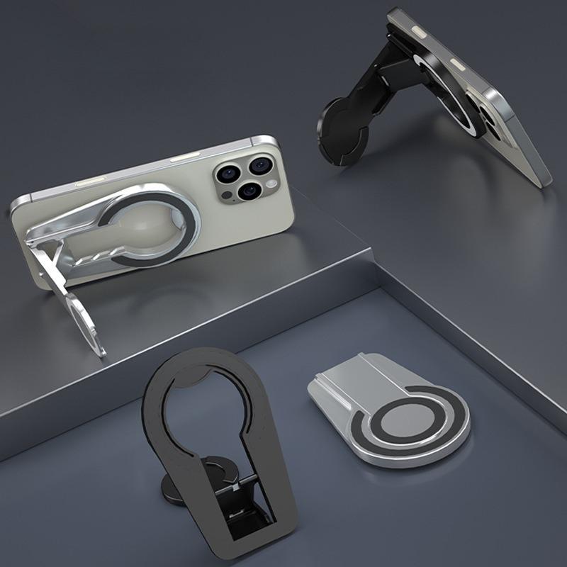 1PC New Magsafe Magnetic Mobile Phone Holder Lazy Desktop Holder Mobile Phone Ring Buckle Folding Bracket