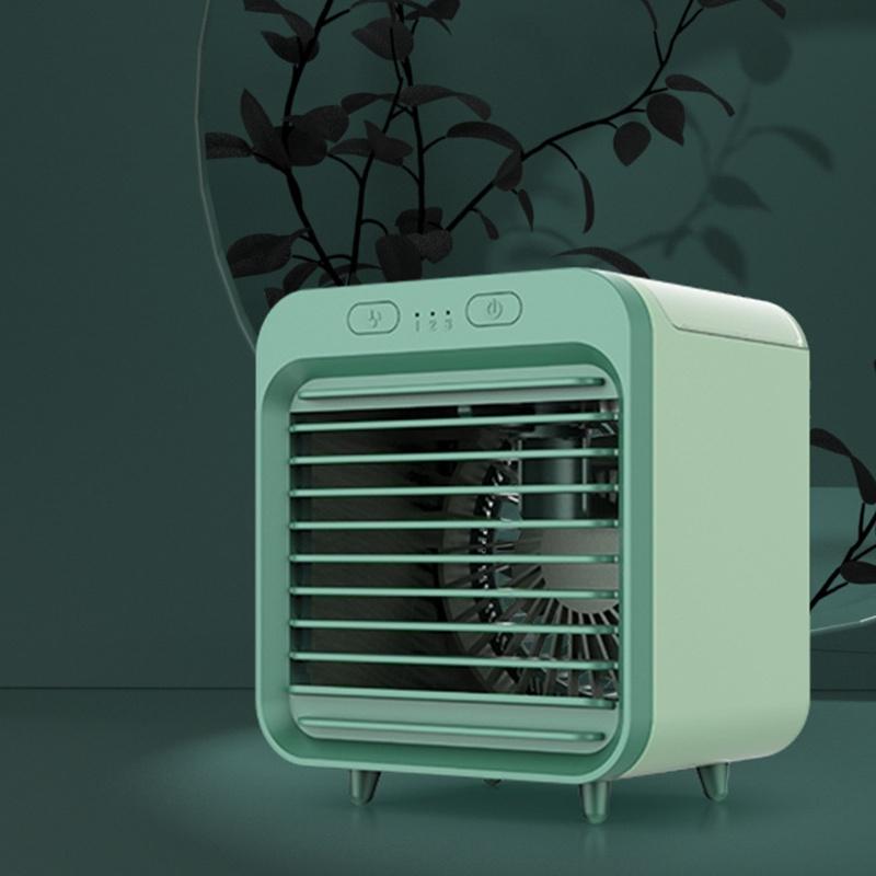 Portable Usb Chargeable Mini 3 Gear Air Conditioner Cooler Fan Air Conditioner Air Cooling Office Desktop Fan Parts