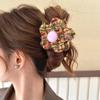 Flower Hair Clip Hair Accessories Woolen Hair Clip Ponytail Cartoon Hair Clip Sweet Felt Gripper Updo