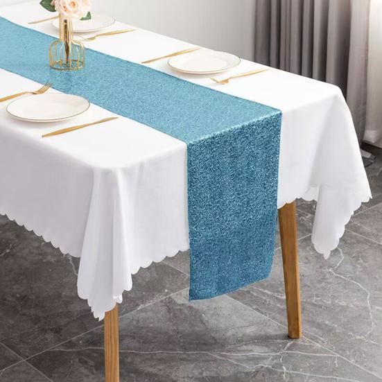 Sequin Table Runner 12x71 Inches Glitter Table Runner Party Table Decoration