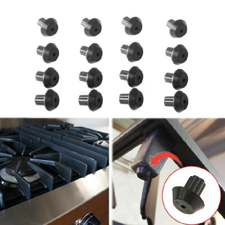 160PCS Rubber Feet for Gas Stove Grates Heat Resistant Appliance Bumpers Stove Grate Pads for Secure Cooktop Support