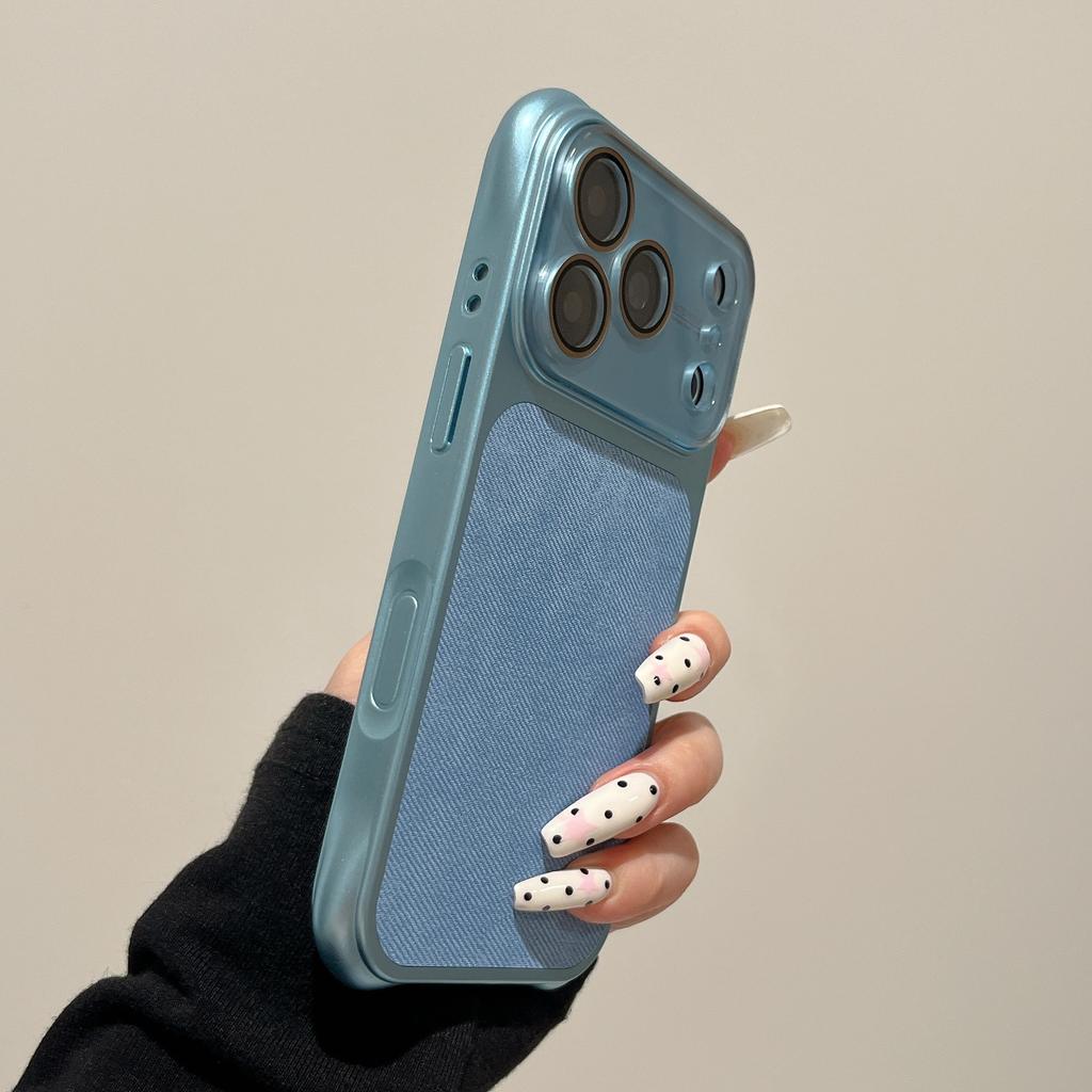 New color airbag anti-drop second change 17 denim suitable for iPhone17Pro max Apple 16 mobile phone case 14/15