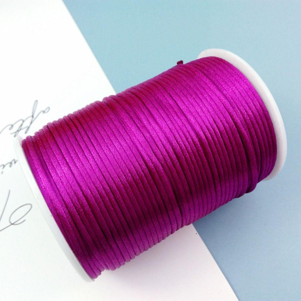 Satin Finish Macrame Thread Cord Flexible DIY Bracelet Cord Beading String  Handicraft Supplies