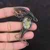 Azurite Malachite Pendant Copper Wire Wrapped Gemstone Pendant Copper Jewelry Handmade Fish Pendant Wire Wrap Designer Jewelry Gift For Her