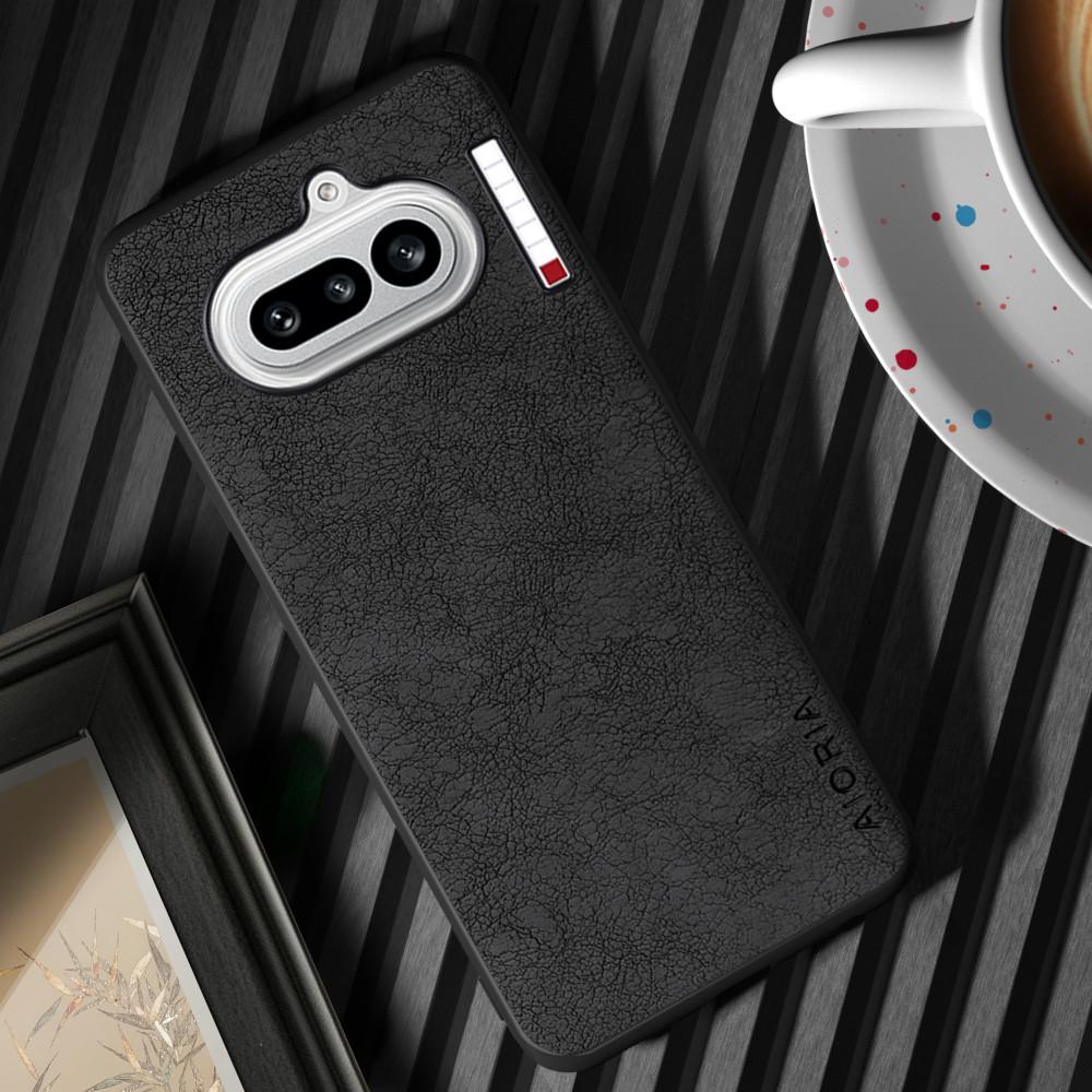 

Чехол для телефона Nothing Phone 4a 3a 2a Pro Plus Funda Ретро Бизнес-стиль Обложка из ПУ-кожи Coque Для Nothing Phone 4a Чехол Phone 3A Lite чёрный