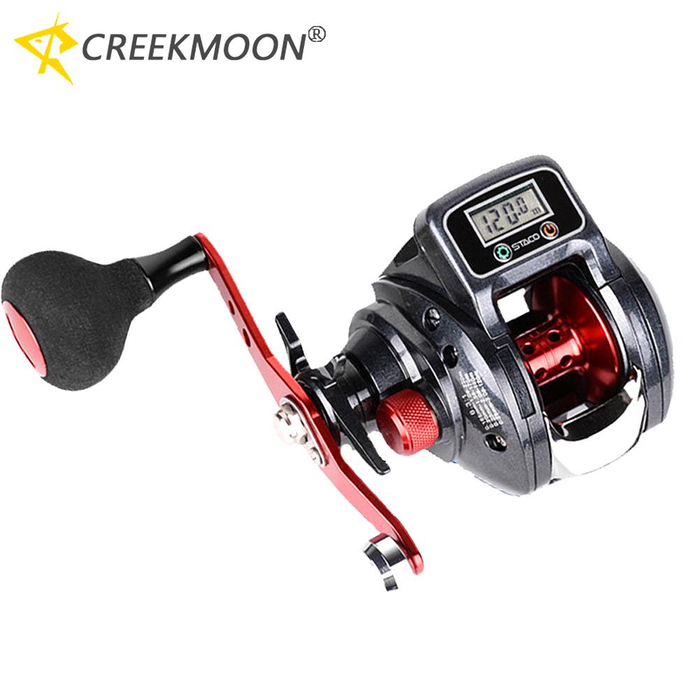 LED Digital Show Line Counter Baitcasting Reel 6.3:1 High Speed 13+1BB Low Profile Left Right Hand for Bass Saltwater Freshwater 260319