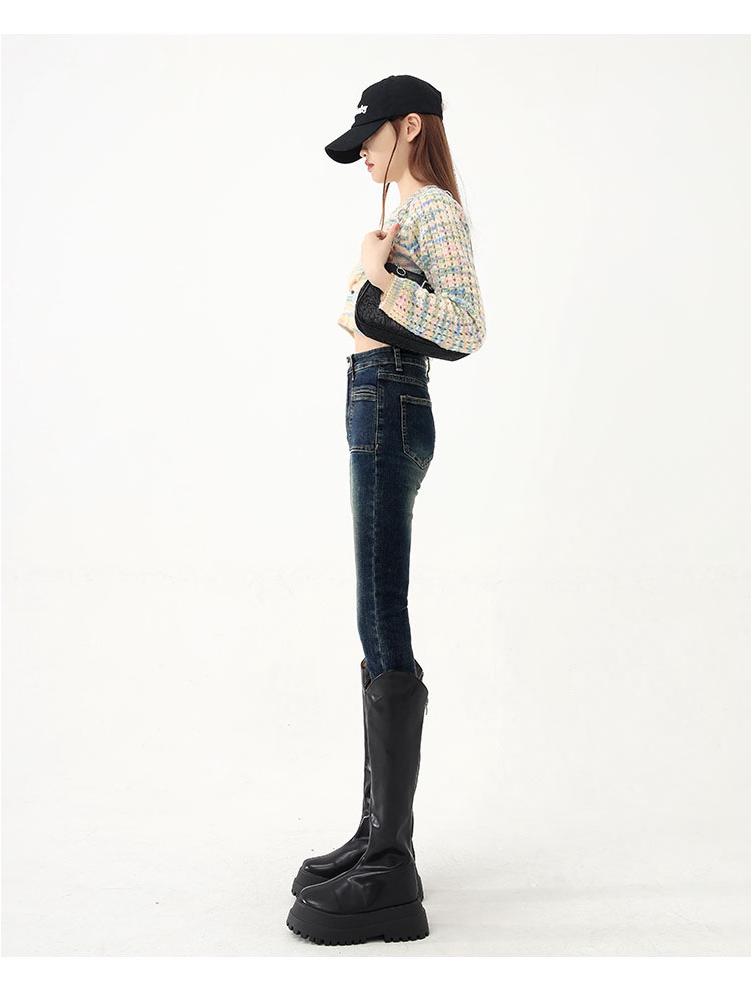 Cozy High-Waisted Butt-Lifting Skinny Jeans for Women