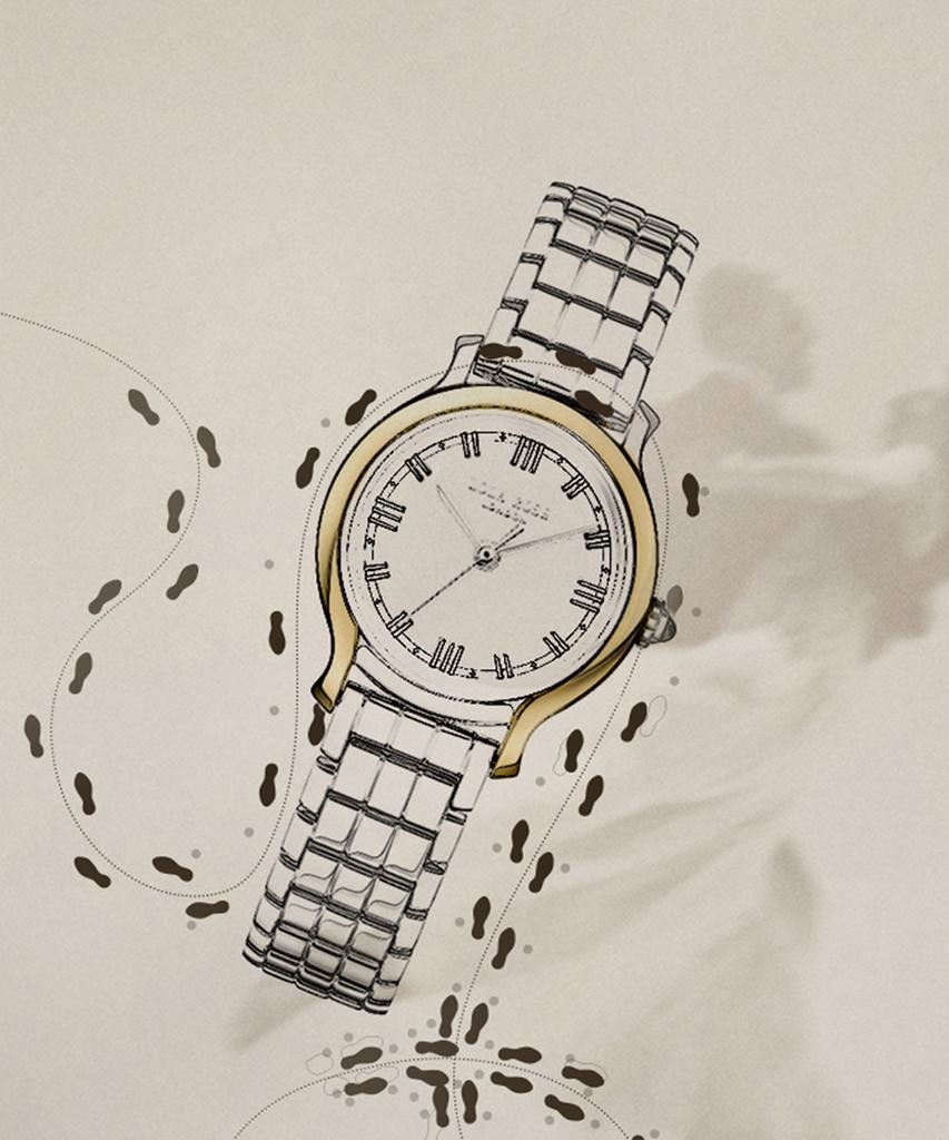 Lollalojeu Waltz Green Onyx Two-Tone Women'S Metal Daily Watch