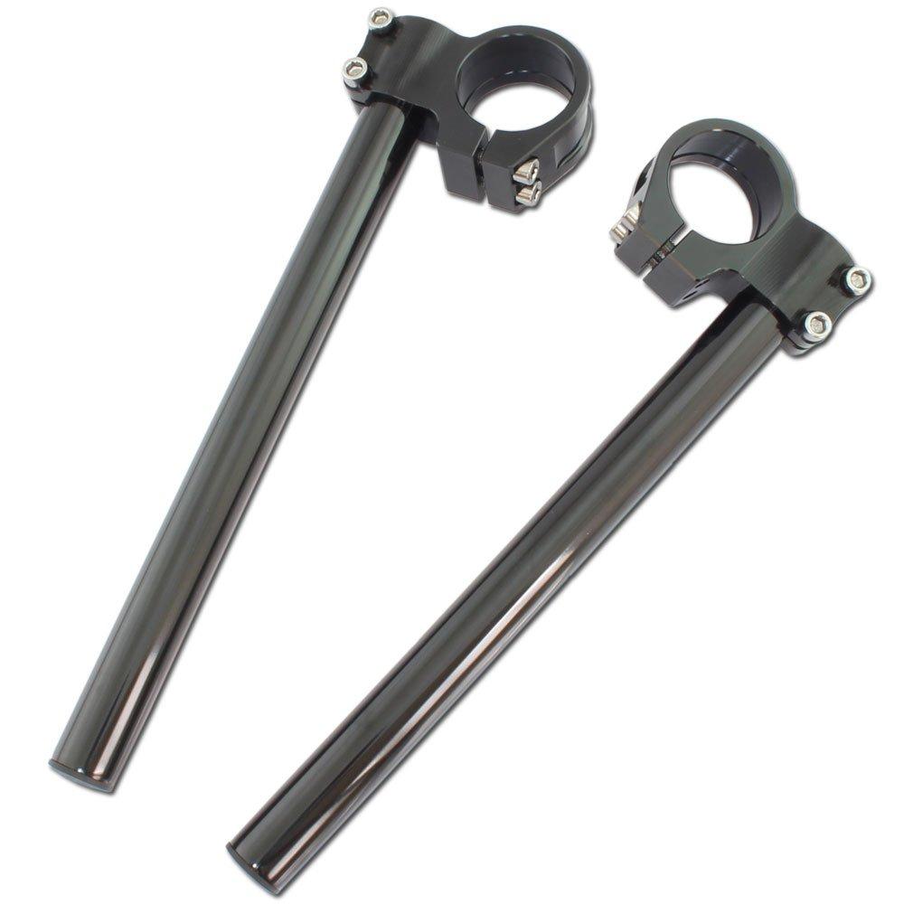 

Universal 37mm diameter aluminum machined separate handlebar black handlebars/separate kit, чёрный