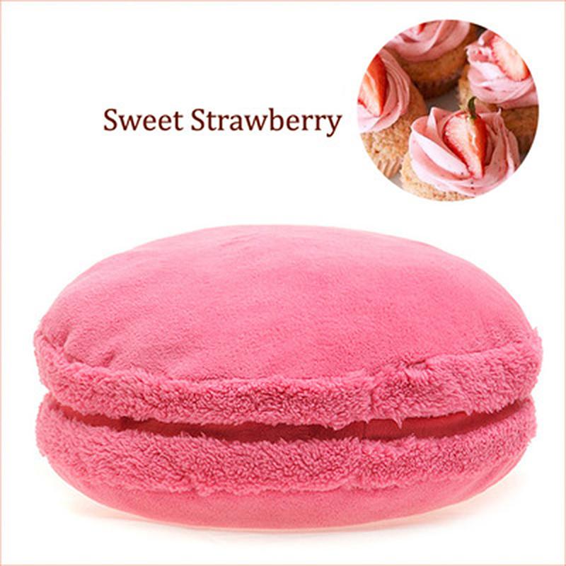 Macaron Shape Plush Cushion Round Cake Pillow Sofa Home Decoration Cushion Soft Plush Doll Photo Props