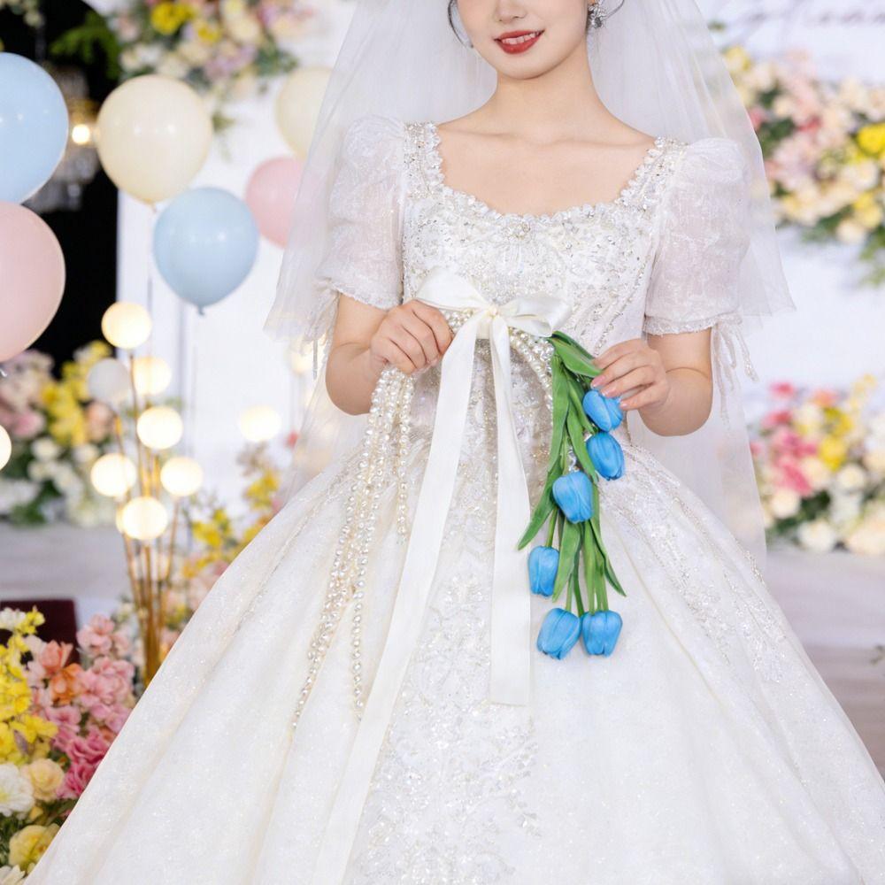 Reusable Decorative Wedding Flowers Pearl Chain Waterfall Style Wedding Accessories  Wedding Party