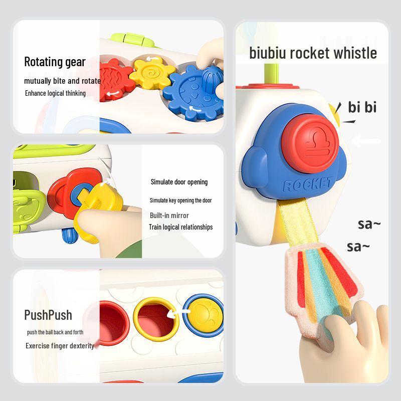 Montessori Octahedron Busy Ball: Multisensory Baby Hand Movement Toy for Early Education