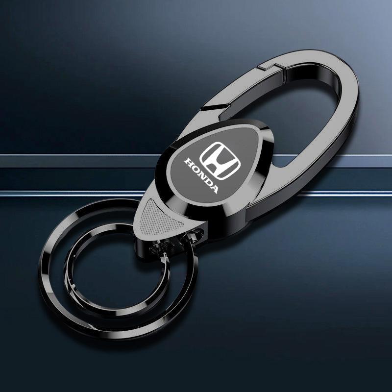 Metal Car Styling Stainless Steel Keychain Key Ring Accessories For Honda Civic Accord Fit CRV Jazz Odyssey Insight Legend HRV RA4