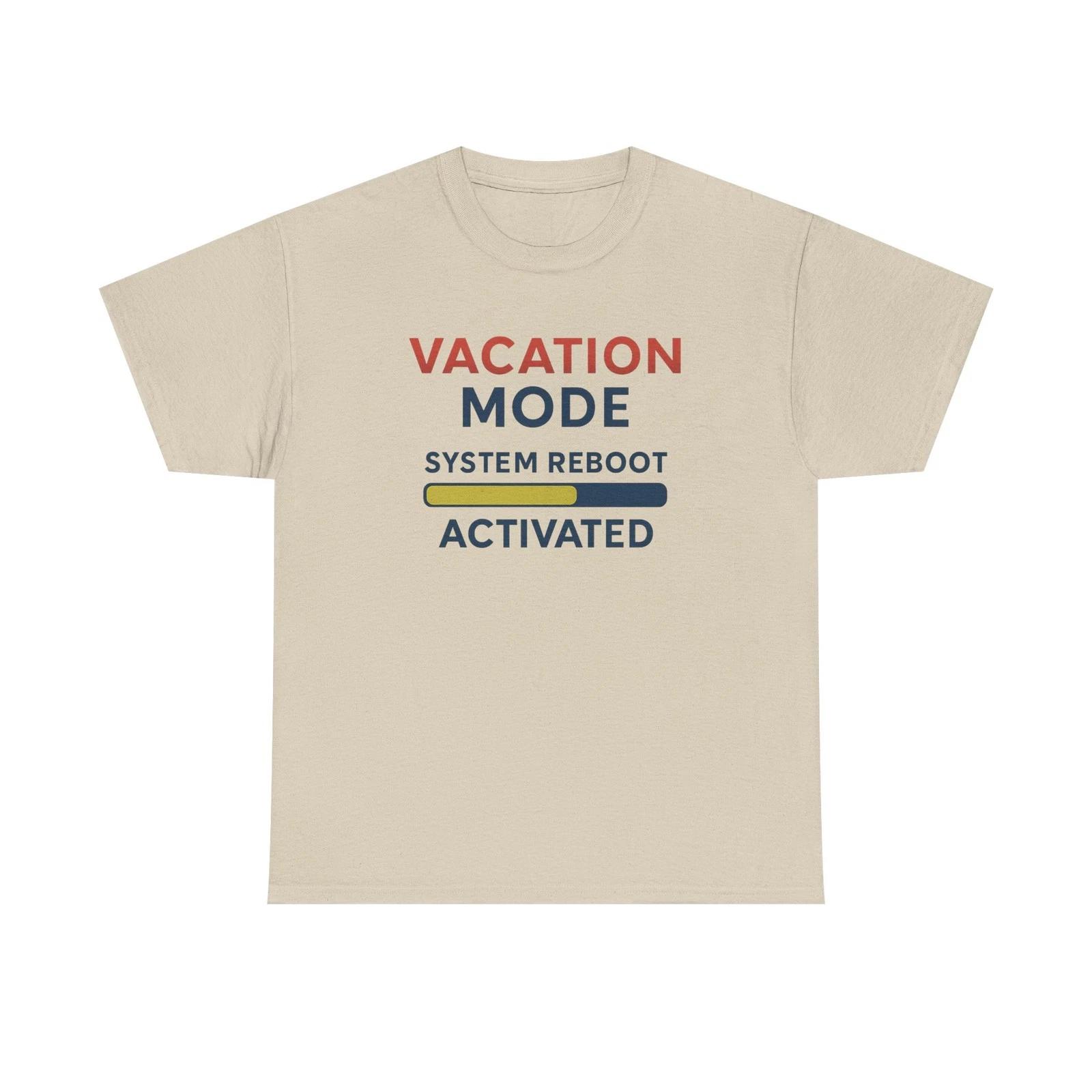 Vacation Mode Reboot Unisex Tee, Relaxation Shirt, Travel Gift, Holiday [...] 3XL